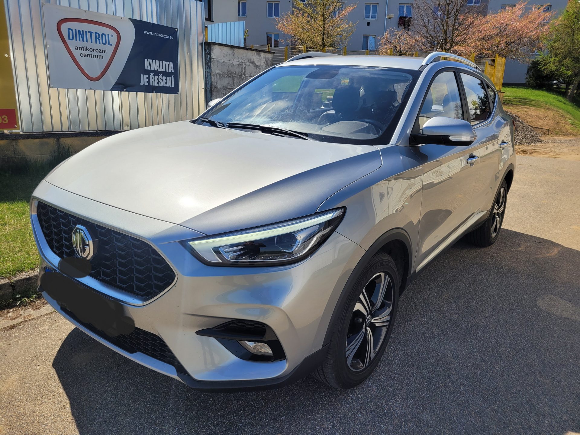 MG nástřik podvozku