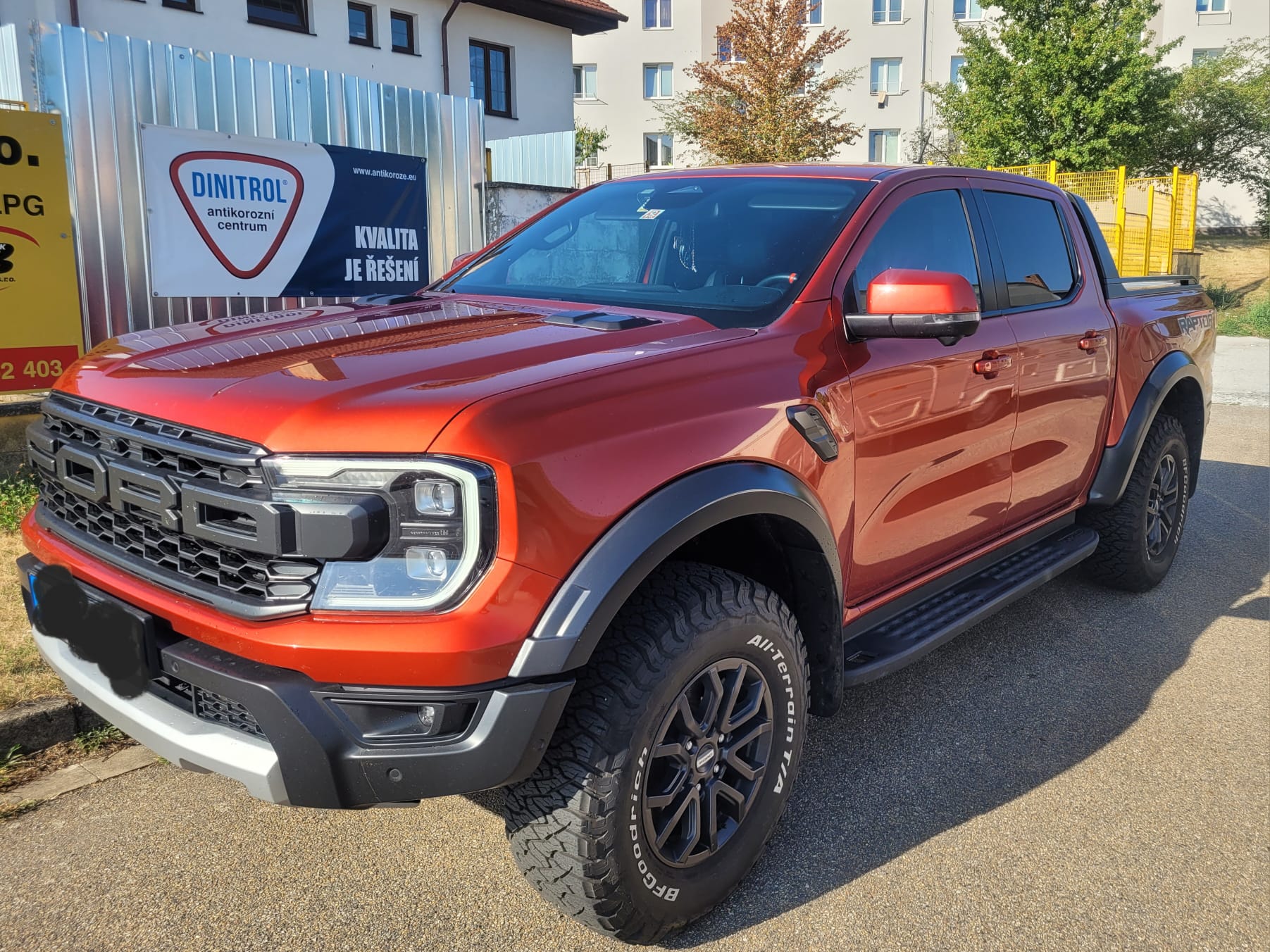 ford ranger raptor nástřik podvozku